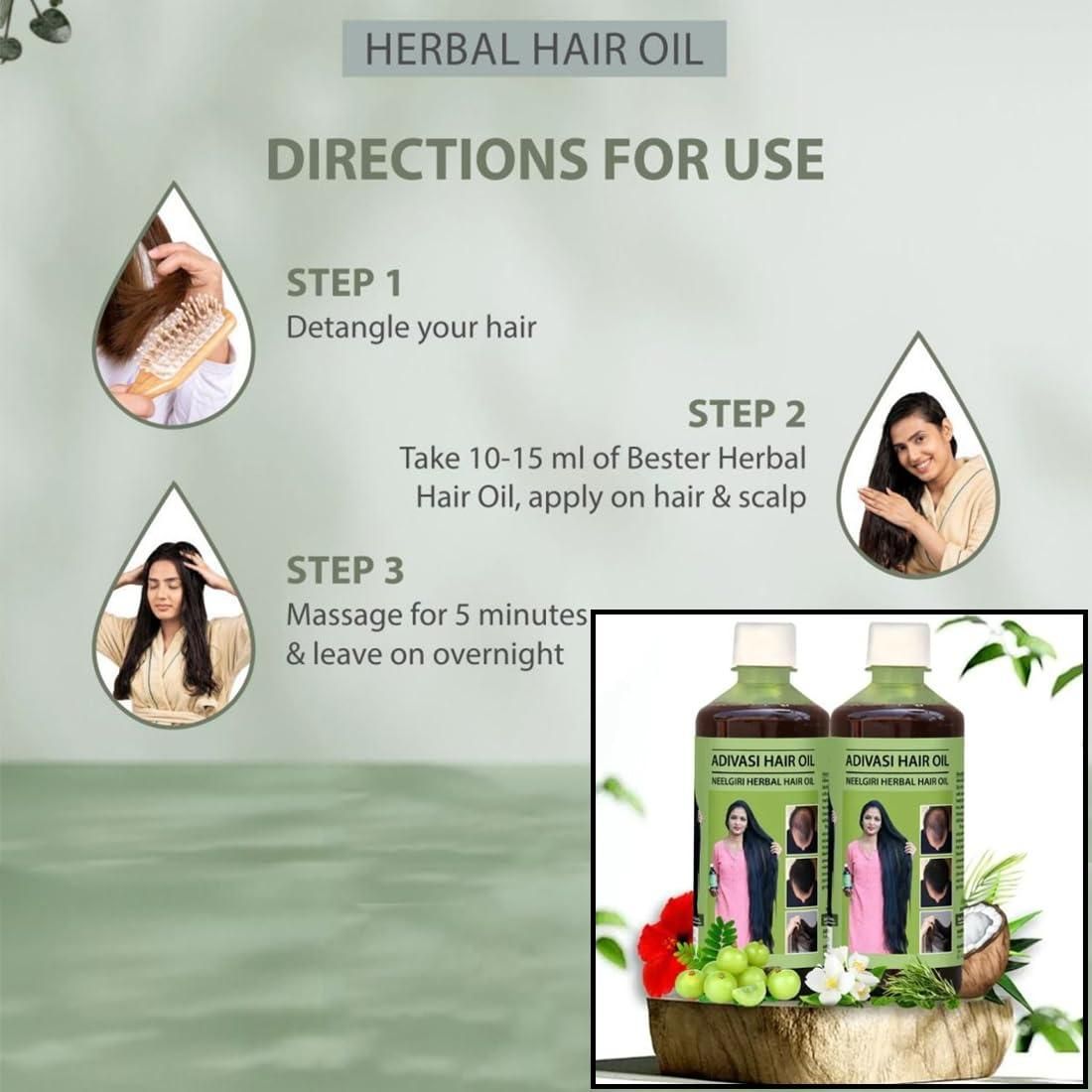 OS Adivasi Neelgiri Herbal Hair Oil 125ML (PACK�OF�2�) PRODUCT CODE (OS0001290)