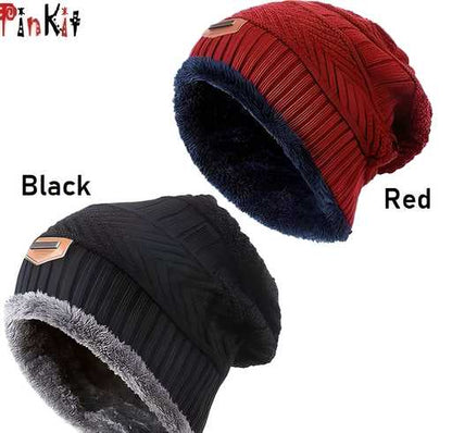 OS Woolen Unisex Beanie Cap For Winter (Pack of 2) PRODUCT CODE(OS0008306)