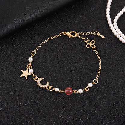 Half Moon Star And Moon Bracelet Student Girl Heart Bracelet