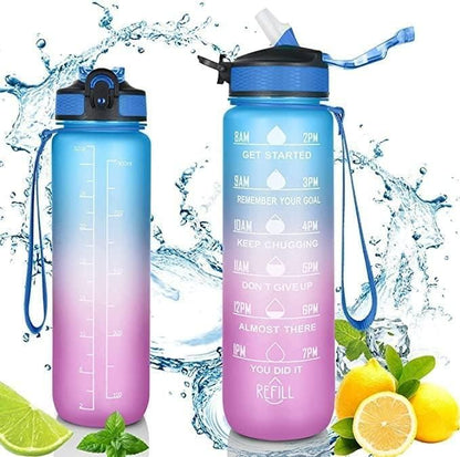 OS Unbreakable Water Bottle for Home with Motivational Time Marker PRODUCT CODE (OS0002060)