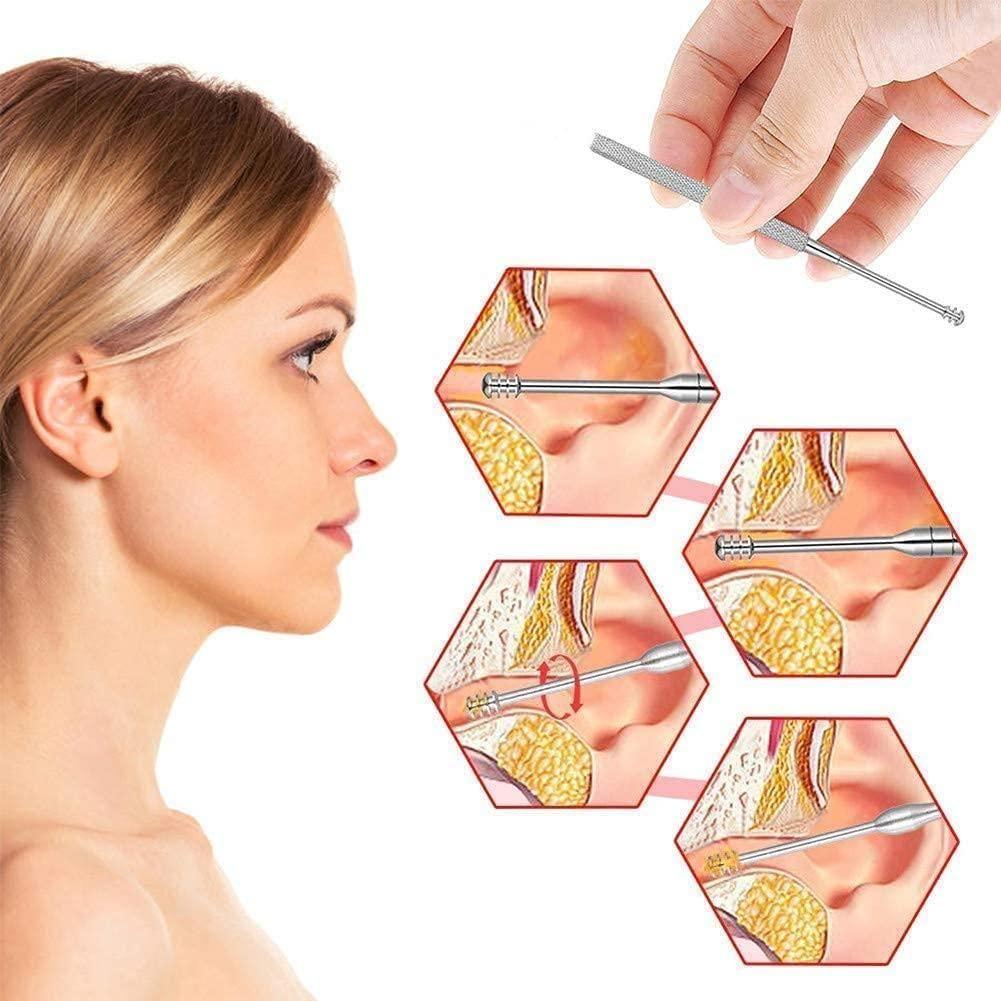 OS 6 Pieces Ear Wax Removal Smooth Stainless Steel Kit PRODUCT CODE(OS0002066)