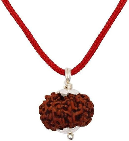 OS 7 Mukhi Rudraksha Silver Capped Pendant PRODUCT CODE(OS0006204)