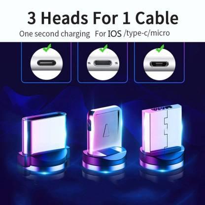 360 Degree Rotating 3 IN 1 Magnetic Data Cable PRODUCT CODE(OS0008449)