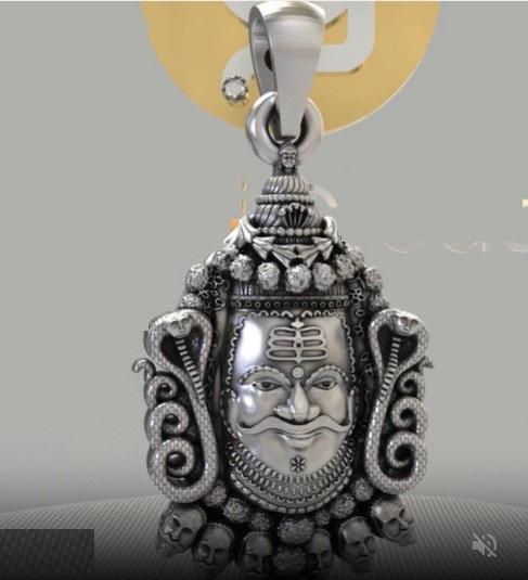 OS Silver Mahakal Pendant WIth Chain PRODUCT CODE(OS0006207)