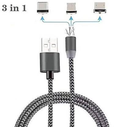 360 Degree Rotating 3 IN 1 Magnetic Data Cable PRODUCT CODE(OS0008449)