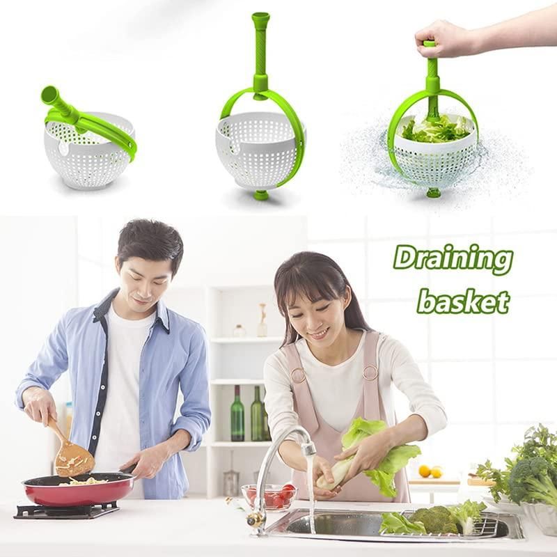 OS Salad Spinner & Drain Lettuce Vegetable Drain Baske PRODUCT CODE (OS0004509)