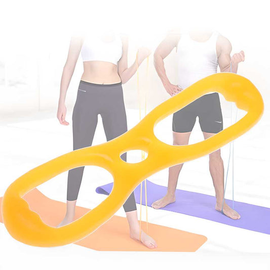 OS 1 Band Figure 8-Shaped Silicone Rope Silicone Yoga Tension Band Drawstring Puller Pull Rope PRODUCT CODE(OS0006032)