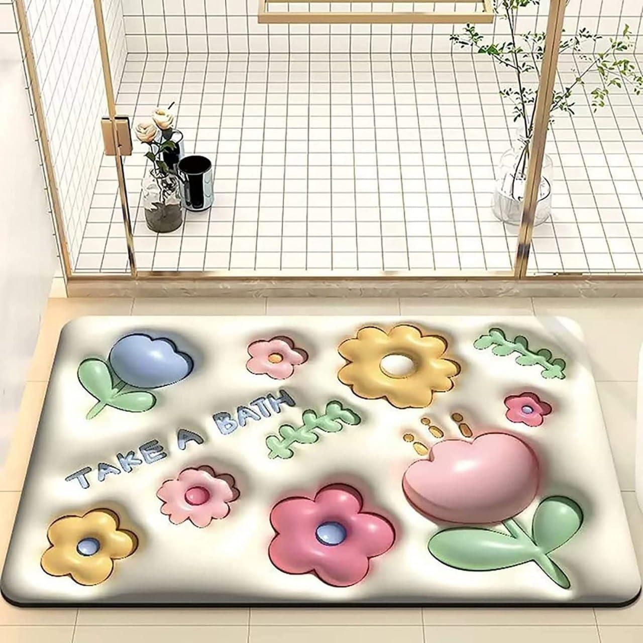 OS 3D Visual Cute Non Slip Quick Drying Bath Mat PRODUCT CODE (OS0004677)