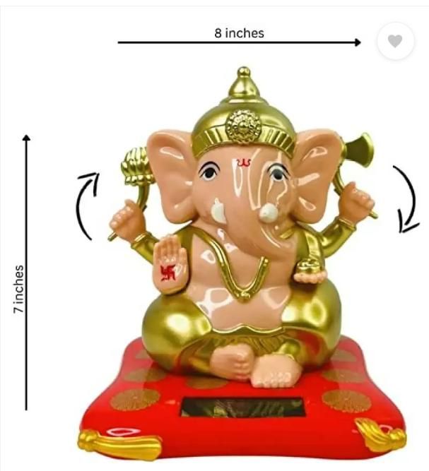 OS Solar Ganesh Moving Hands for Home Decor PRODUCT CODE (OS0004764)