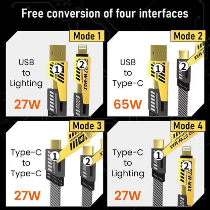 OS USB C Cable Lightning Cable 4 in 1 PRODUCT CODE(OS0003340)