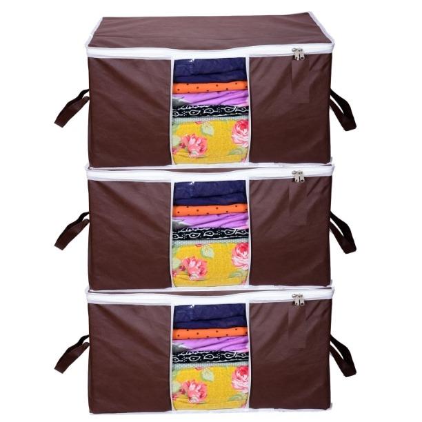 OS Solid Non Woven Storage Organizer (Set of 3) PRODUCT CODE (OS0004827)