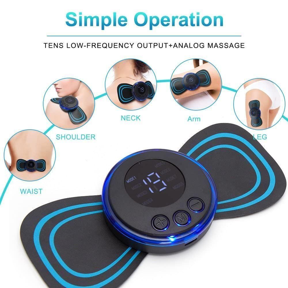 OS Mini Massager with 8 Modes and 19 Strength Levels,Rechargeable Electric Massager for Shoulder,Arms,Legs,Back Pain for Men and Women  PRODUCT CODE (OS0002055)