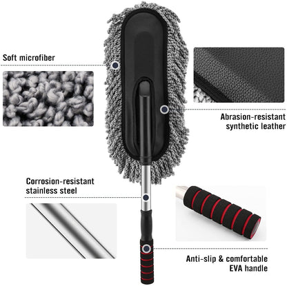 OS Retractable Flexible Microfiber Car Duster With Handle 360 Degree Rotating Mop PRODUCT CODE (OS0004701)