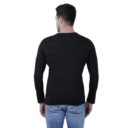 OS Cotton Blend Solid Full Sleeves Men's Stylish Tshirt PRODUCT CODE(OS0008452)