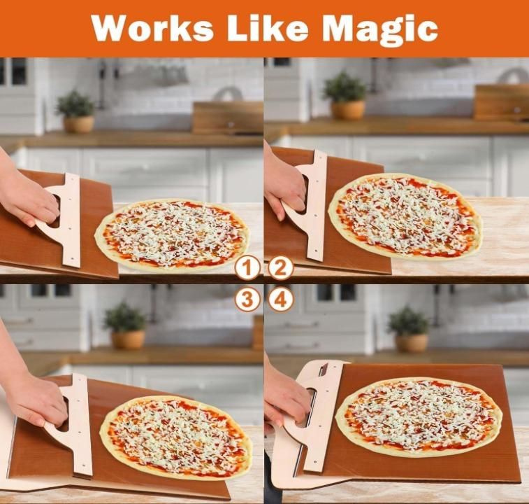 OS Wooden Pizza Paddle with Smooth Handle for Transfer The Pizza Crust PRODUCT CODE (OS0004794)