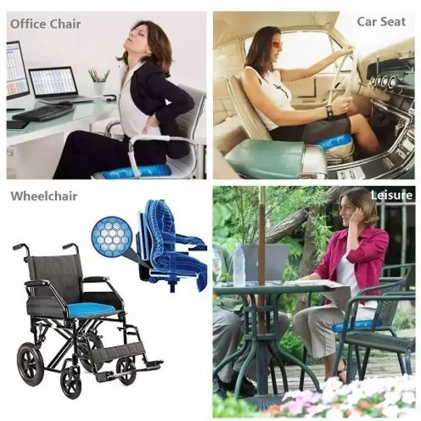 OS Gel Orthopedic Seat Cushion for Office Chair, Wheelchair, or Home Rubber Cushion for Back Pain PRODUCT CODE(OS0002030)