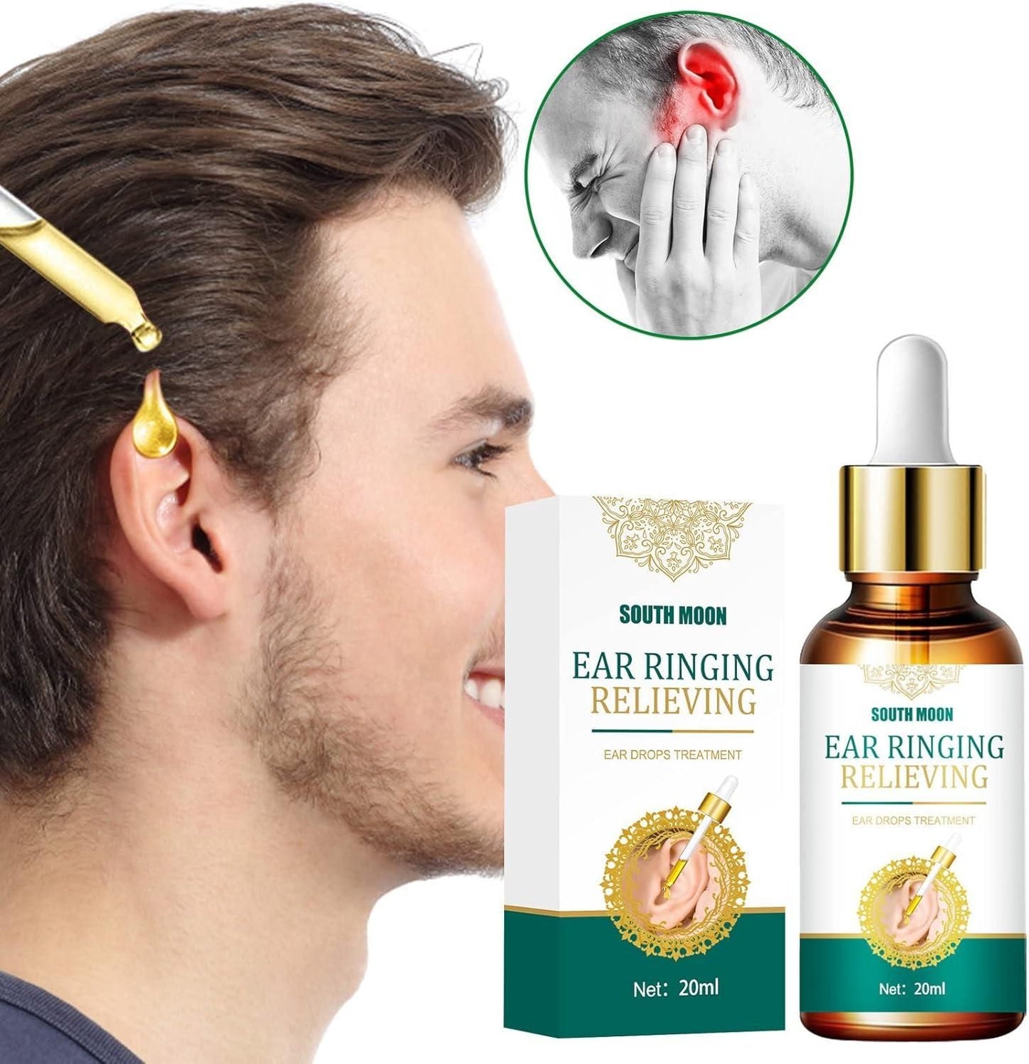 GMG Ear Ringing Relieving Drops for Ear Hearing Care 20ml PRODUCT CODE (GMG0006089)