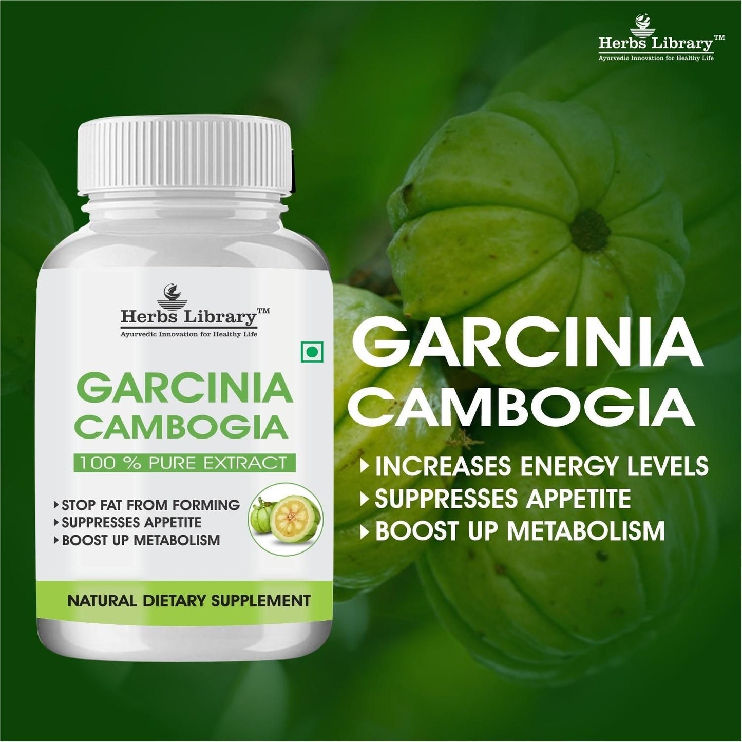 OS Garcinia Cambogia For Weight Loss 800mg 60% HCA Supplement (Pack of 2) PRODUCT CODE(OS0006314)