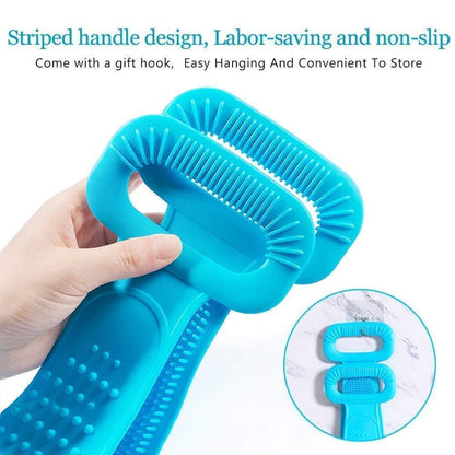 OS Back Scrubber- Silicone Body Double Side Bathing Back Scrubber PRODUCT CODE (OS0004775)