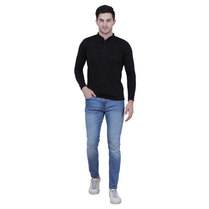 OS Cotton Blend Full Sleeves Trendy Tshirt For Men's (Pack of 4) PRODUCT CODE (OS0005513)