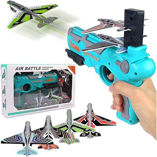 OS Airplane Launcher Toy Catapult Aircrafts Gun with 4 Foam Planes PRODUCT CODE (OS0001157)