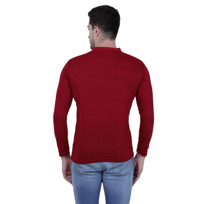 OS Cotton Blend Solid Full Sleeves T-Shirt PRODUCT CODE(OS0008454)