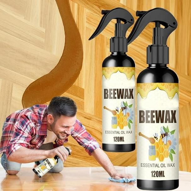 OS Natural Micro-Molecularized Beeswax Spray, Furniture Polish and Cleaner for Wood (Pack of 2) PRODUCT CODE (OS0004623)