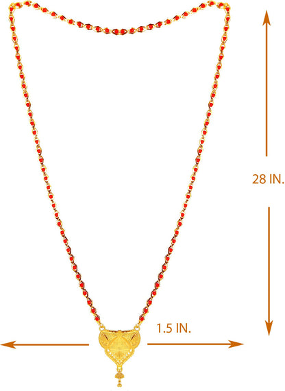 Pretty Gold Plated Mangalsutra PRODUCT CODE (OS0006743)