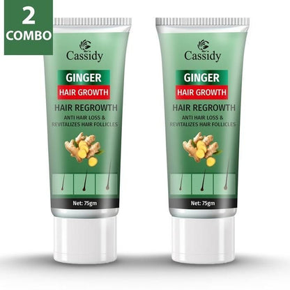 CASSIDY Ginger Hair Growth, Anti Hair Loss Treatment, 75gm (Pack of 2) PRODUCT CODE(OS0008539)