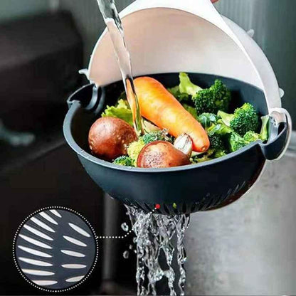 OS Vegetable Cutter- 7 in 1 Multifunction Magic Rotate Vegetable Cutter with Drain Basket Large Capacity PRODUCT CODE (OS0004737)