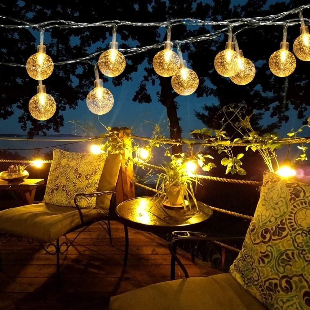 OS New 16 LED Crystal Balls String Light PRODUCT CODE (OS0004726)