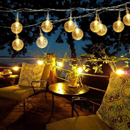 OS New 16 LED Crystal Balls String Light PRODUCT CODE (OS0004726)