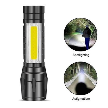 OS Electric Pocket Torch Plastic Rechargeable Flashlight with Hanging Rope PRODUCT CODE(OS0008375)