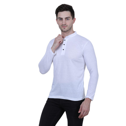 OS Cotton Blend Solid Full Sleeves T-Shirt PRODUCT CODE (OS0005524)