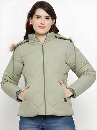 OS Women's Winter Wear Solid Parka Jacket PRODUCT CODE (OS0010033)