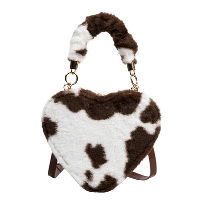 Crossbody Plush One-shoulder Love Armpit Bag