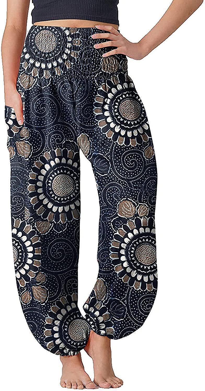 Women's Bloomers Bohemian Print Long Pants