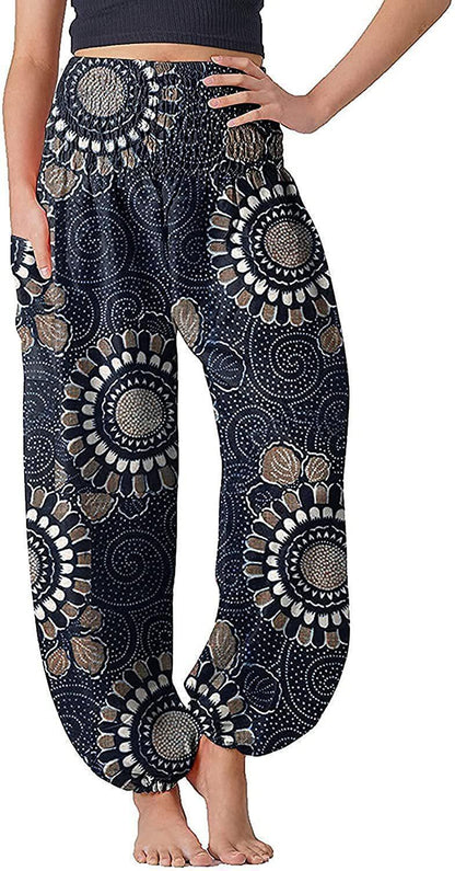 Women's Bloomers Bohemian Print Long Pants