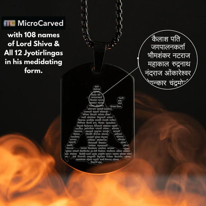 OS Mahadev Lord Shiva with 12 Jyotirling Pendant & Chain PRODUCT CODE(OS0006208)