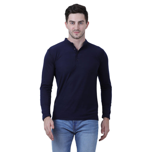 OS Cotton Blend Solid Full Sleeves T-Shirt PRODUCT CODE (OS0005518)