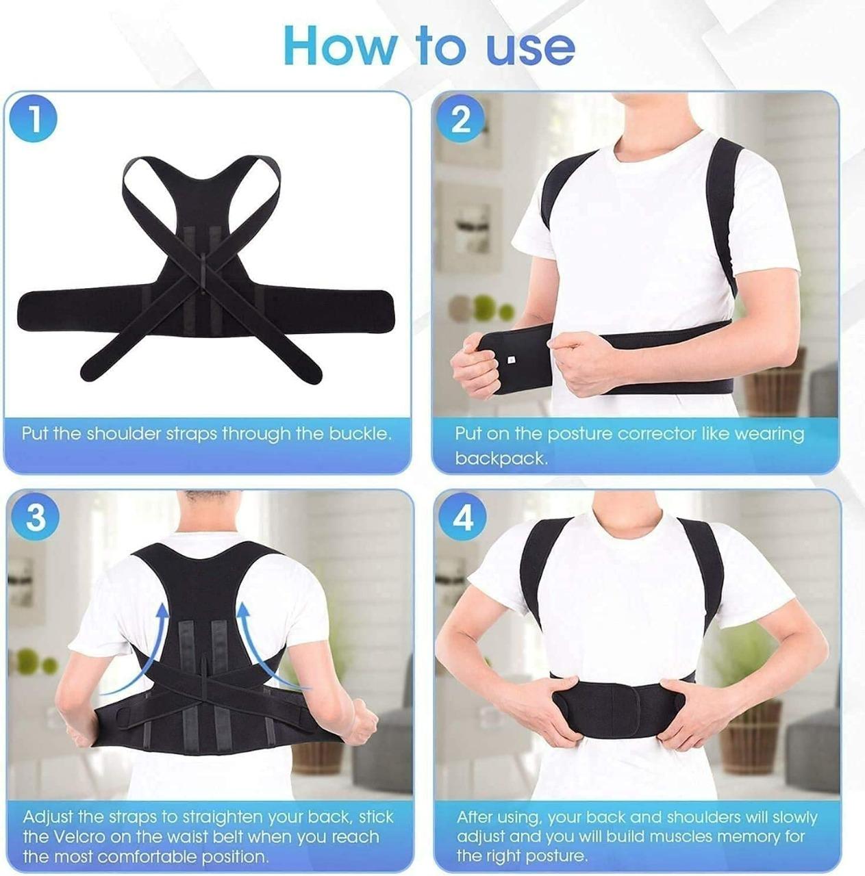 OS Back & Abdomen Support Pain Relief Posture Corrector Belt PRODUCT CODE(OS0006020)