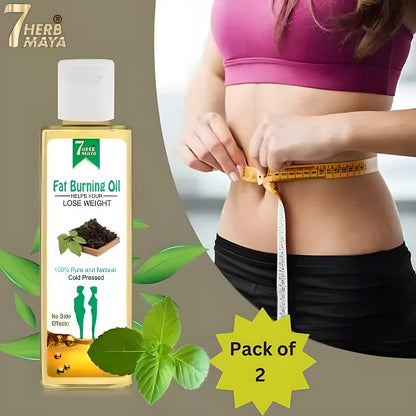 OS 7Herbmaya Fat Burning Oil, Slimming oil, Fat Burner, Anti Cellulite & Skin Toning Slim Oil (Pack of 2) PRODUCT CODE(OS0006001)