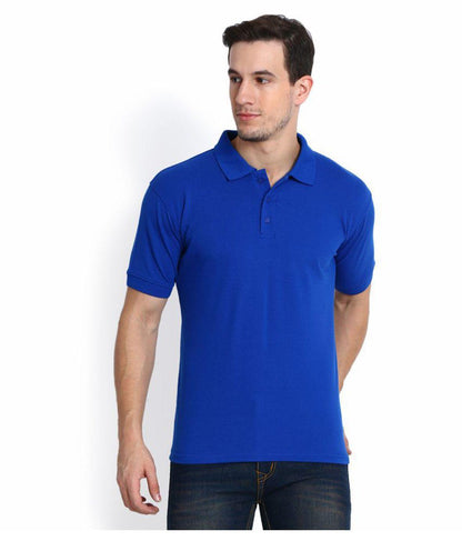 OS Cotton Blend Solid Half Sleeves Polo T-Shirt PRODUCT CODE(OS0008455)