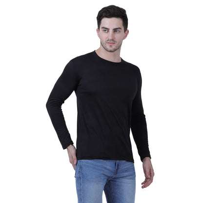 OS Cotton Blend Solid Full Sleeves T-Shirt PRODUCT CODE (OS0005523)