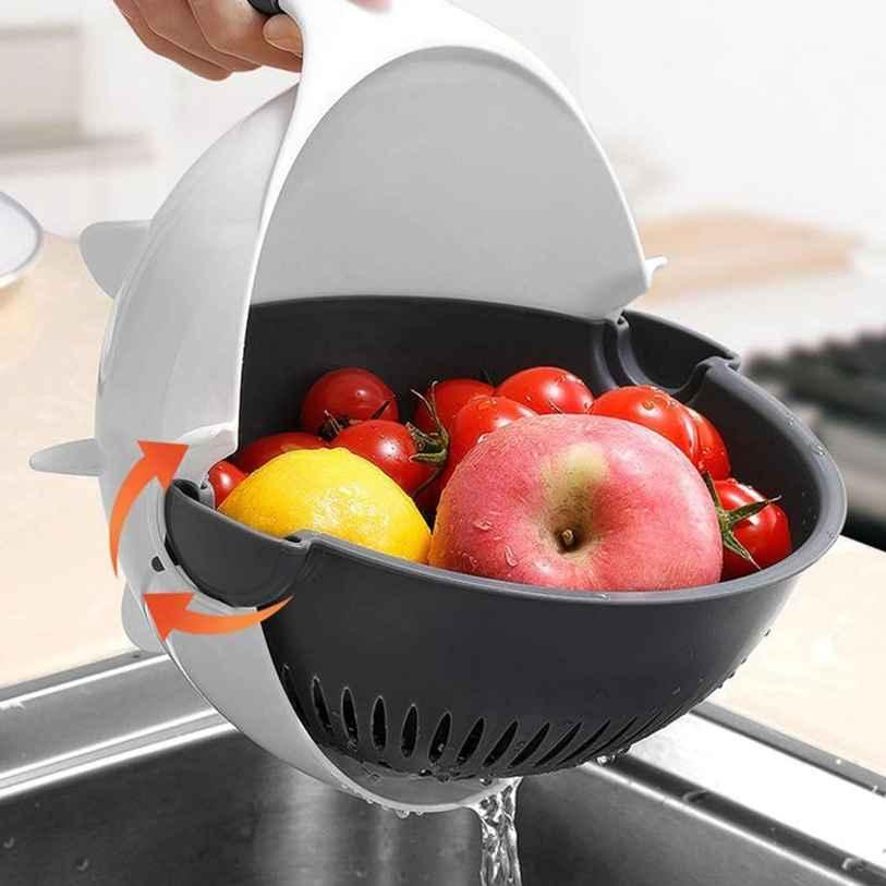 OS Vegetable Cutter- 7 in 1 Multifunction Magic Rotate Vegetable Cutter with Drain Basket Large Capacity PRODUCT CODE (OS0004737)