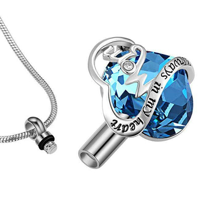 Crystal Necklace Commemorates Loved Ones Jewelry Ashes