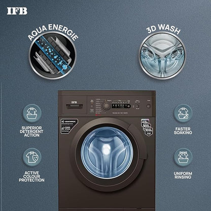 IFB 7 kg Powered by AI, 5 Star, 4 years Comprehensive Warranty with 2x Steam Cycle Fully Automatic Front Load Washing Machine with In-built Heater Brown  (DIVA AQUA MXS 7010)