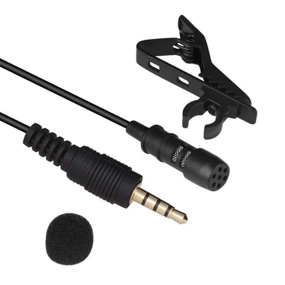 Dynamic Lapel Collar USB Omnidirectional Mic Voice Recording Lavalier Microphone For Singing YouTube, Black PRODUCT CODE(OS0008514)