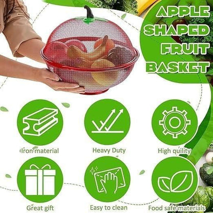 OS Apple Shape Net Fruits & Vegetables Basket for Kitchen PRODUCT CODE (OS0004608)