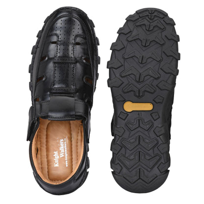 OS Black Roman Sandals For Men PRODUCT CODE (OS0007039)